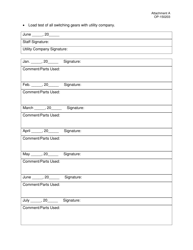 DOC Form OP-150203 Attachment A Preventive Maintenance Equipment List - Oklahoma, Page 14