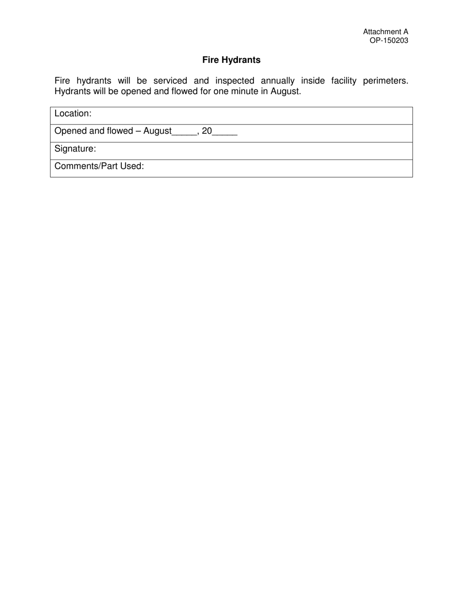 DOC Form OP-150203 Attachment A Preventive Maintenance Equipment List - Oklahoma, Page 16