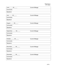 DOC Form OP-150203 Attachment A Preventive Maintenance Equipment List - Oklahoma, Page 19