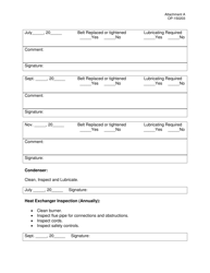 DOC Form OP-150203 Attachment A Preventive Maintenance Equipment List - Oklahoma, Page 2