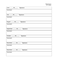 DOC Form OP-150203 Attachment A Preventive Maintenance Equipment List - Oklahoma, Page 5