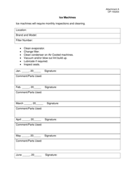 DOC Form OP-150203 Attachment A Preventive Maintenance Equipment List - Oklahoma, Page 8