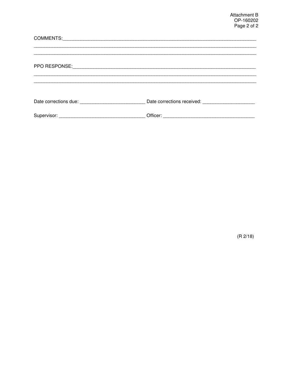 DOC Form OP-160202 Attachment B Administrative Caseload Review Form - Oklahoma, Page 2