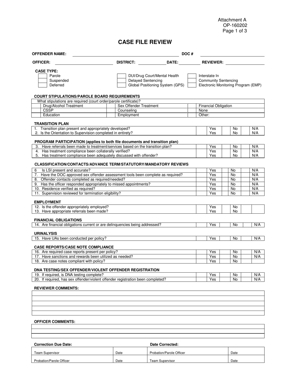 DOC Form OP-160202 Attachment A - Fill Out, Sign Online And Download ...