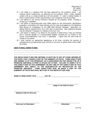 DOC Form OP-160601 Attachment H Special Supervision Conditions for Sex Offenders - Oklahoma, Page 3