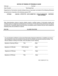 Document preview: DOC Form OP-160901B Notice of Finding of Probable Cause - Oklahoma