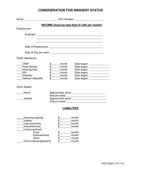 DOC Form OP-160901J  Printable Pdf