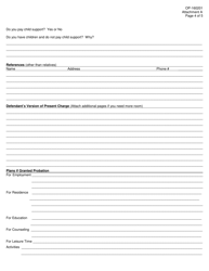 DOC Form OP-160201 Attachment A Personal History Sheet - Oklahoma, Page 4