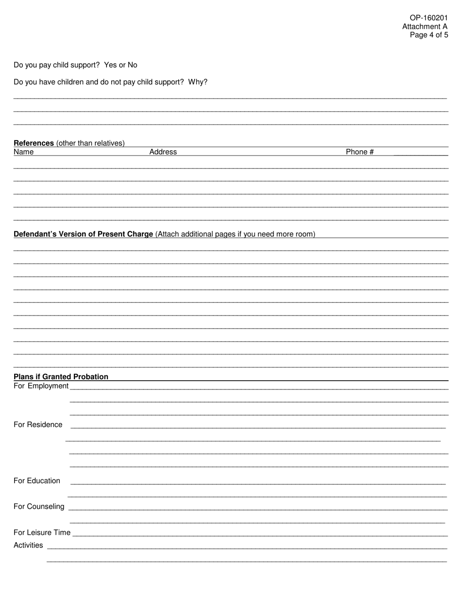 DOC Form OP-160201 Attachment A - Fill Out, Sign Online and Download ...