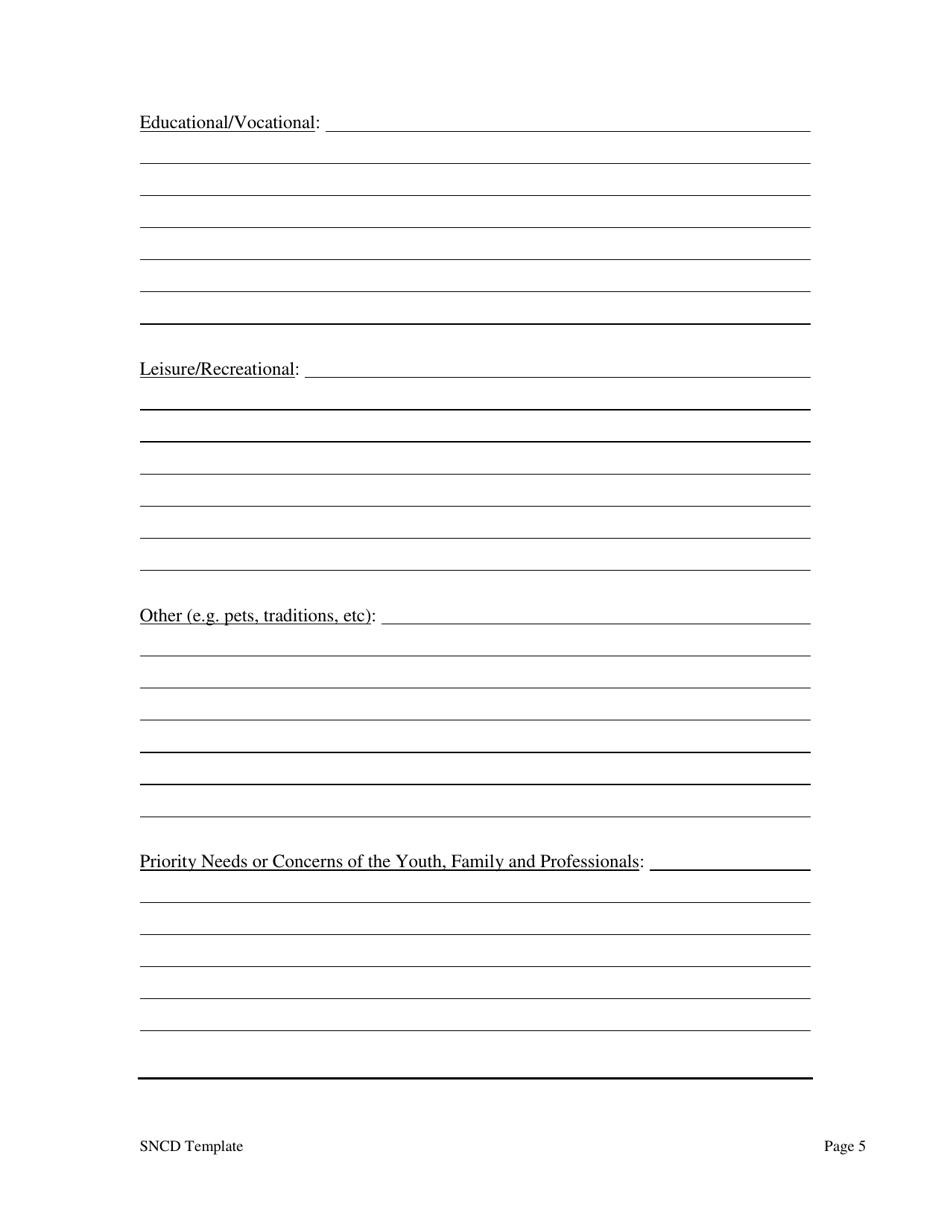 Strengths, Needs and Cultural Discovery Template - Oklahoma, Page 5