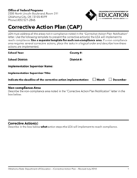 Document preview: Corrective Action Plan (CAP) - Oklahoma