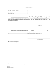 DEQ Form 515-010 Solid Waste Permit Application - Oklahoma, Page 2