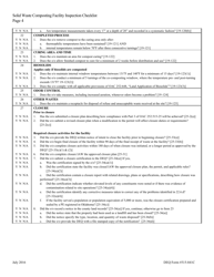 DEQ Form 515-841C Solid Waste Composting Facility Inspection Checklist - Oklahoma, Page 4