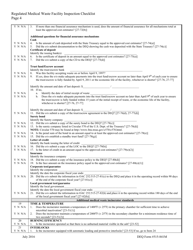 DEQ Form 515-841M Regulated Medical Waste Facility Inspection Checklist - Oklahoma, Page 4