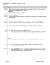 DEQ Form 515-841M Regulated Medical Waste Facility Inspection Checklist - Oklahoma, Page 5