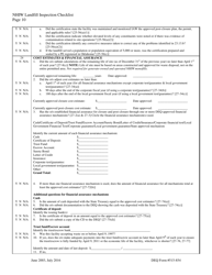 DEQ Form 515-854 Nhiw Landfill Inspection Checklist - Oklahoma, Page 10