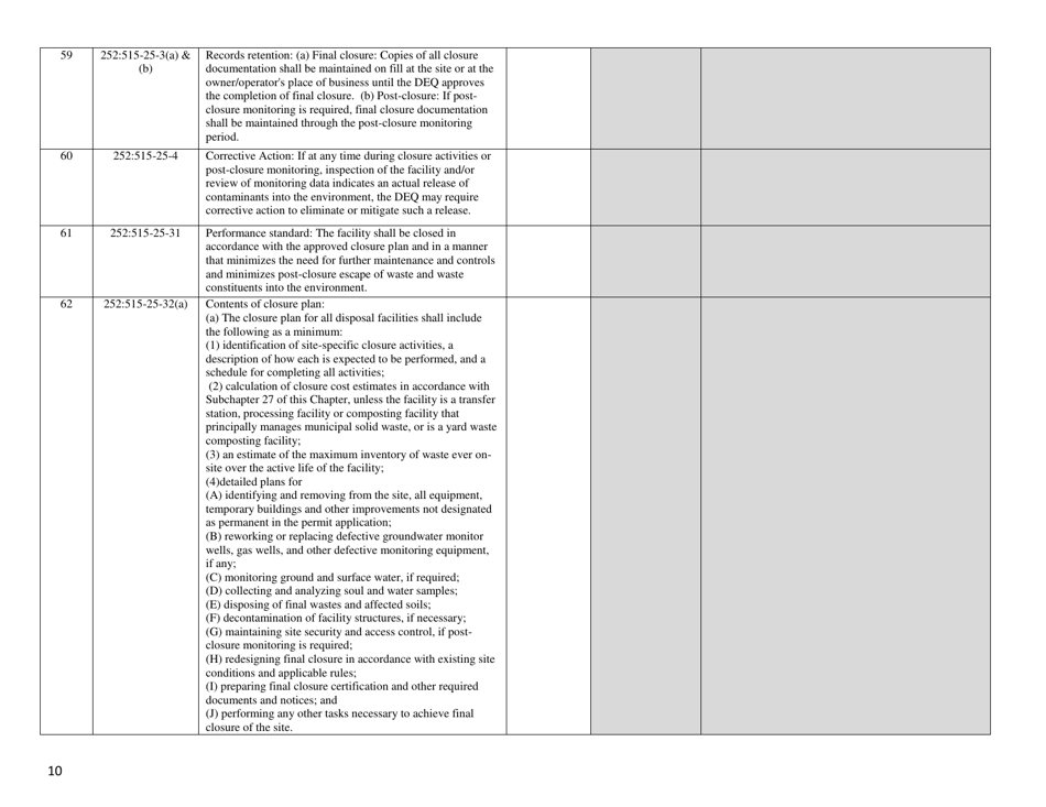 DEQ Form 515-101 Transfer Station  Processing Facilities Checklist - Oklahoma, Page 10