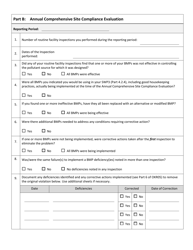 DEQ Form 606-005 Annual Comprehensive Site Comliance Evaluation Report (Acscer) for Stormwater Discharges Associated With Industrial Activity Under the Opdes Multi-Sector General Permit Okr05 - Oklahoma, Page 2