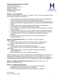 Instructions for the Completion of Oklahoma's Pre-hospital Emergency Medical Response Agency Initial Application Forms - Oklahoma, Page 3