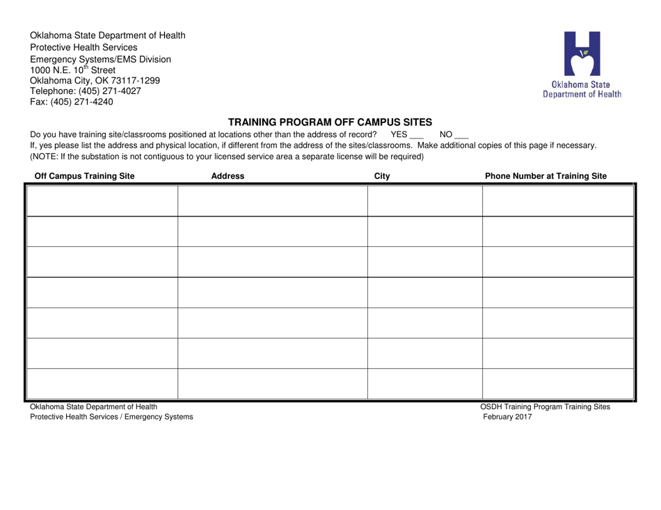 Instructions for the Completion of Oklahomas Training Program Initial Application Forms - Oklahoma, Page 10