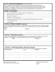 Instructions for the Completion of Oklahoma&#039;s Training Program Initial Application Forms - Oklahoma, Page 6