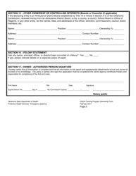 Instructions for the Completion of Oklahoma&#039;s Training Program Initial Application Forms - Oklahoma, Page 7