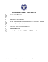 Utilization Review Certification and/or Registration Annual Renewal Application Form - Oklahoma, Page 5