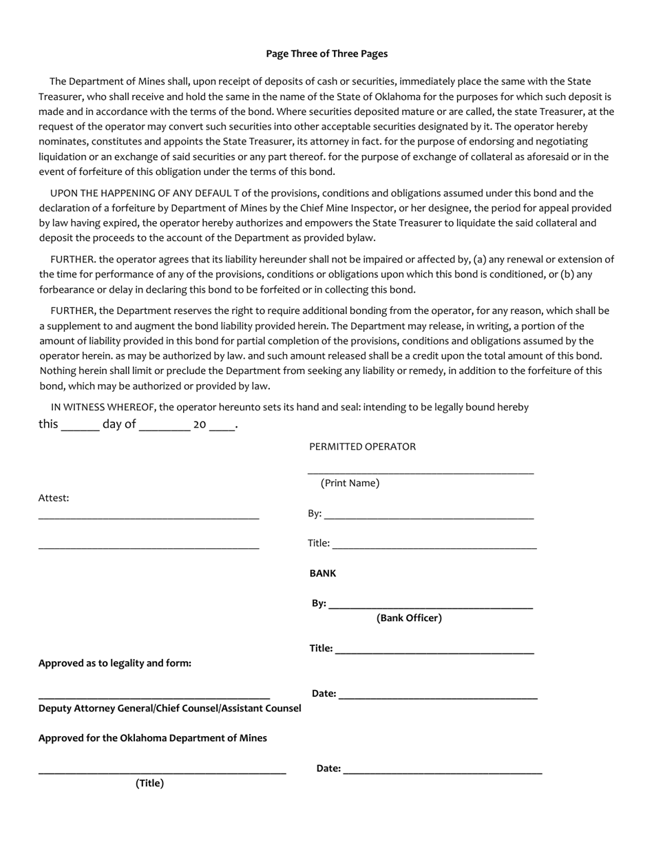 Assignment of Certificate of Deposit - Coal - Oklahoma, Page 3