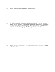 Application for a Non-coal Mining Permit - Non-coal Operator&#039;s Reclamation Plan (Section 4) - Oklahoma, Page 4