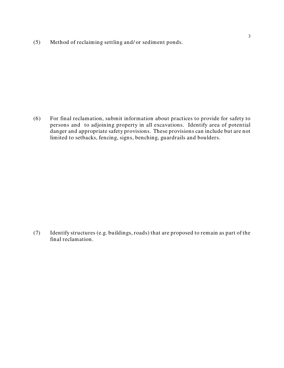 Application for a Non-coal Mining Permit - Non-coal Operators Reclamation Plan (Section 4) - Oklahoma, Page 4