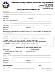 Document preview: OBLADC Form 206 Supervisor/Supervisee Contract - Oklahoma