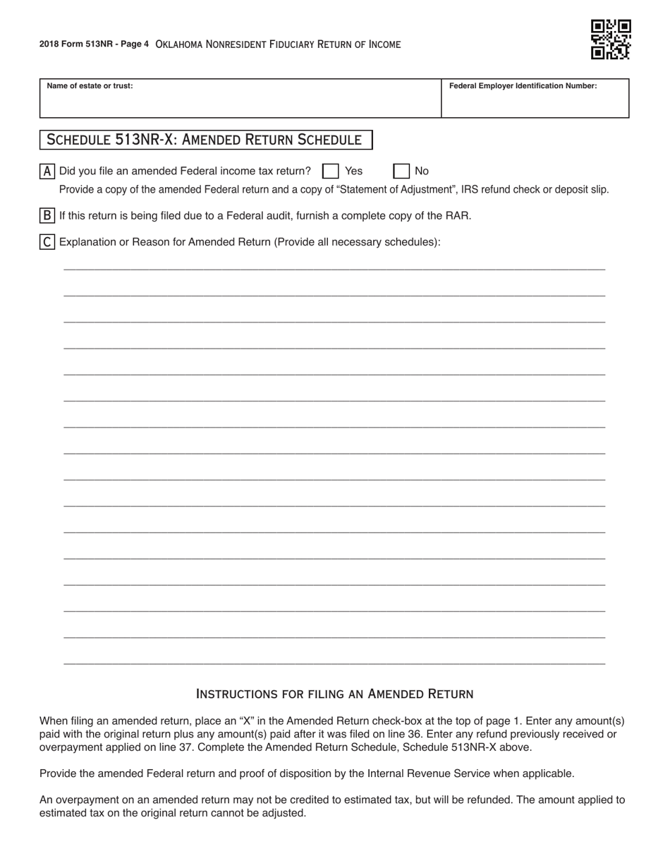 2018 Oklahoma Fiduciary Nonresident Income Tax Return Packet Fill Out Sign Online And 2480