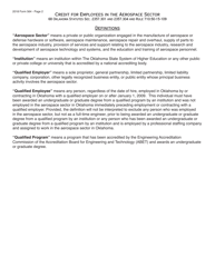 OTC Form 564 Credit for Employees in the Aerospace Sector - Oklahoma, Page 2