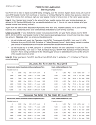 OTC Form 573 Farm Income Averaging - Oklahoma, Page 2