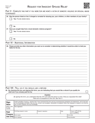 OTC Form L-21 Request for Innocent Spouse Relief - Oklahoma, Page 8