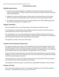 OTC Form OTC999 Application for Agricultural Land Conservation Adjustment - Oklahoma, Page 2