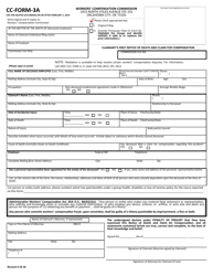 Document preview: CC- Form 3A Claimant's First Notice of Death and Claim for Compensation - Oklahoma