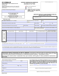 Document preview: CC- Form 3F Employee's Notice of Claim for Benefits From the Multiple Injury Trust Fund - Oklahoma