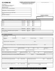Document preview: CC- Form 99 Pauper's Affidavit - Oklahoma