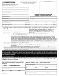 MFDR Form 10M &quot;Response to Provider Request for Medical Fee Dispute Resolution&quot; - Oklahoma