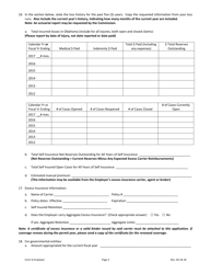 Form SI EMPLOYER Application for Individual Own Risk Employer Permit - Oklahoma, Page 3