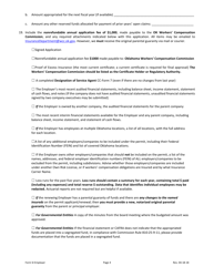 Form SI EMPLOYER Application for Individual Own Risk Employer Permit - Oklahoma, Page 4