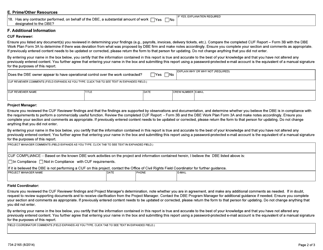 Form 3B (734-2165) Commercially Useful Function Report - Oregon, Page 2