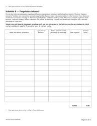 Form 440-2070 Confidential Biographical and Financial Report - Oregon, Page 12