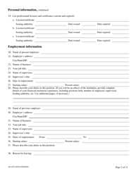 Form 440-2070 Confidential Biographical and Financial Report - Oregon, Page 4