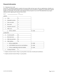 Form 440-2070 Confidential Biographical and Financial Report - Oregon, Page 8