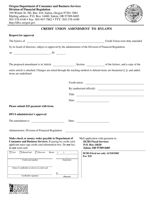 Form 440-2780  Printable Pdf