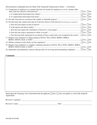 Form 440-4935 Checklist for Determination of Qualification for Bona Fide Nonprofit Organization Status - Oregon, Page 2