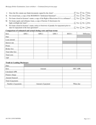 Form 440-3369 Mortgage Broker Examination &quot; Loan Worksheet - Oregon, Page 2
