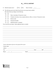 Form 440-4817 Payday/Title Licensee Annual Report - Oregon, Page 2